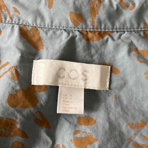 COS Belted Cotton Poplin Shirt Dress - sz 4 - Picture 5 of 7